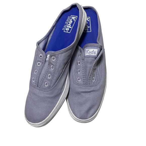 Keds 8.5 Chillax Slip On Sneakers Blue Canvas New - Picture 1 of 8